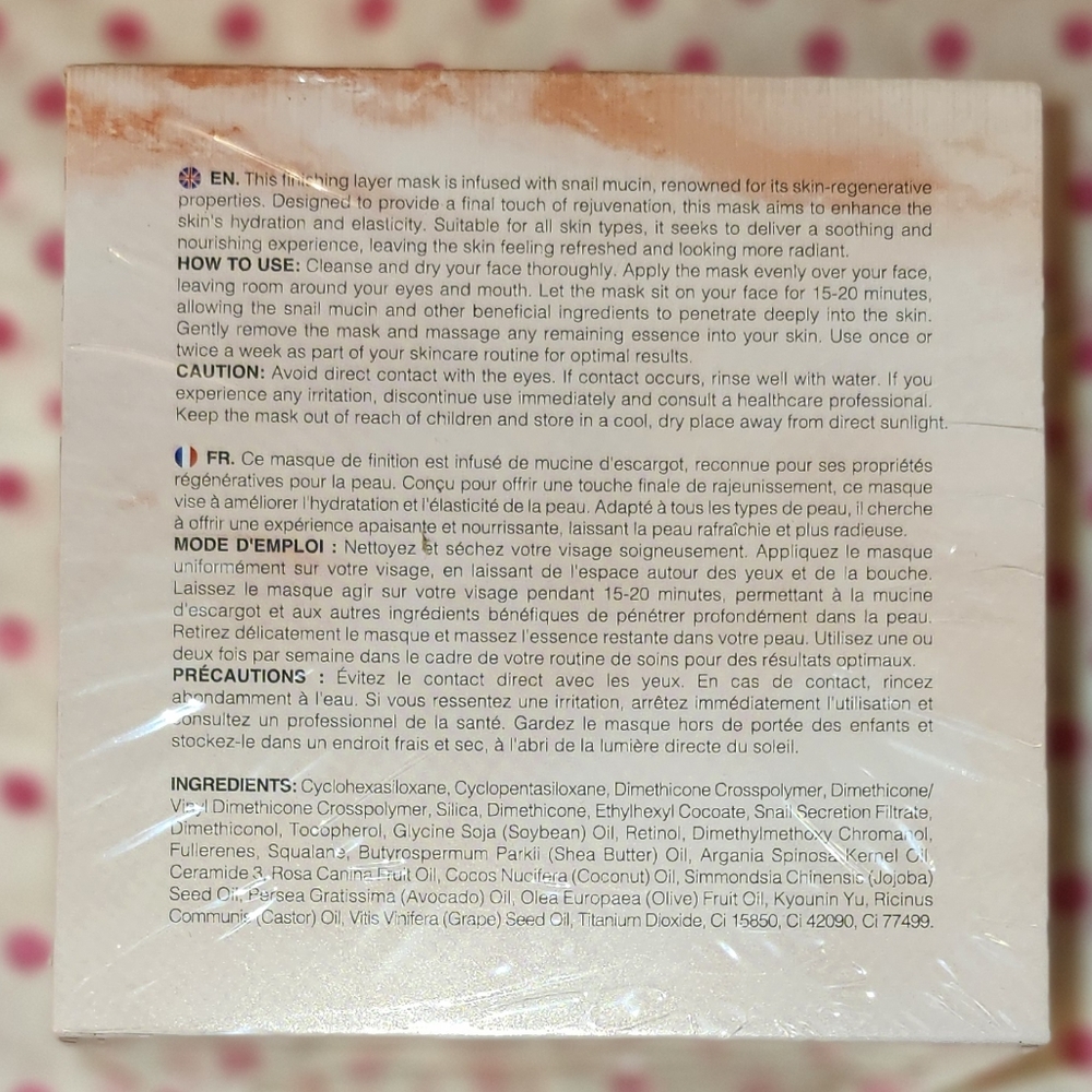 NIB-Snail Skin Concentrate Finishing Layer Mask - Picture 3 of 10
